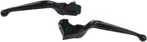 Slotted Hydraulic Brake/Clutch Lever Set - Black - For 14-16 HD FLHTCUTG FLRT