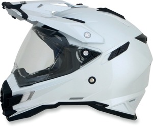 FX-41DS Full Face Dual-Sport Helmet Gloss White X-Small