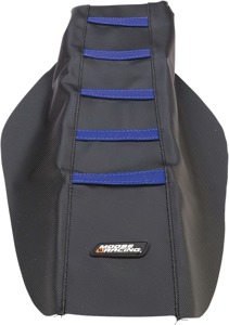 Black/Blue Ribbed Seat Cover - For 14-18 Yamaha YZ250F YZ450F