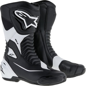 SMX-S Street Riding Boots Black/White US 6