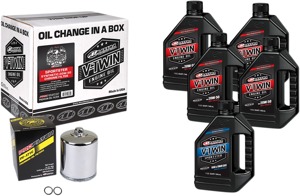 V-Twin Oil Change Kit Synthetic w/ Chrome Filter Sportster