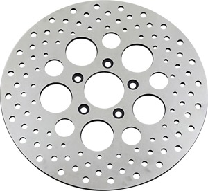 Drilled Polished Front Brake Rotor 292mm Counterbore