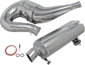 Snowmobile Single Pipe Exhaust - For 13-16 Polaris Rush