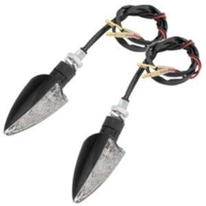 LED Turn Signals - Black Spear w/Amber LED