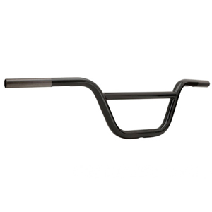 Scrambler Bar Handlebars - Low Black 1.00" Dia. (slotted) - 33.45W-6.00H-3.00PB