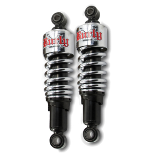 Chrome 10.50" Rear Lowering Slammer Shocks - For 97-20 HD Touring