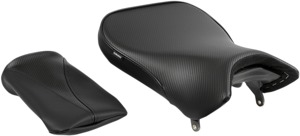 World Sport Performance Plain CarbonFX Vinyl 2-Up Seat - For Suzuki SV