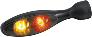 Micro 1000 Dual Fuction Smoke Lens Red/Red/Amber Satin Black