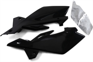 Black Side Panels For 06-13 Husqvarna WR250/300 - Also Fits 06-08 CR/WR 125, 05-07 TE/TC 250