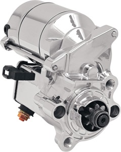 High-Performance Starter Motor 1.4 kW Chrome - For 86-19 Harley Sportster