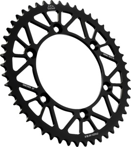 Black Aluminum Rear Sprocket - 49 Teeth 520 Pitch