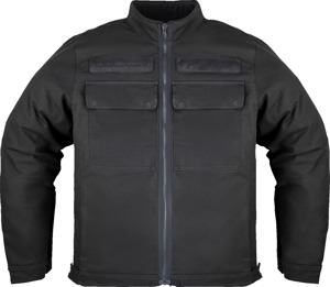 ICON Mototanker Jacket Black Men's Medium - Classic canvas moto jacket with armor