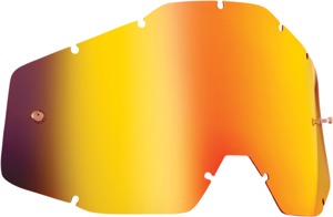 FMF Youth PowerBomb/PowerCore Goggle Lens Red Mirror - Replacement lens for PowerBomb/PowerCore goggles