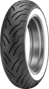 American Elite Rear Tire MT90B16 74H Bias TL Wide White Wall