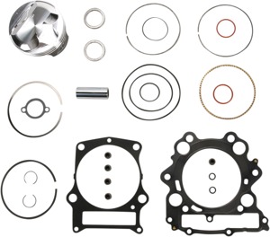 11:1 High Compr. Top End Piston Kit - +2mm Bore - For 02-08 Grizzly & 05-07 Rhino