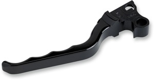 Grooved Billet Aluminum Mechanical Clutch Lever - Black