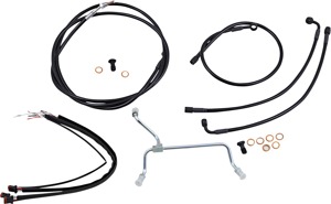 Extended Black Control Cable Kit For Baggers - 13" tall bars (non-ABS)