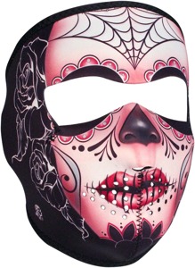 Full-Face Neoprene Mask - Face Mask Neo Sugar Skull