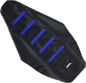 Black/Blue Ribbed Seat Cover - For 06-09 Yamaha YZ250F YZ450F