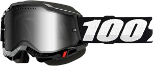 Accuri 2 Snow Black Goggles - Silver Dual Mirrored Lens