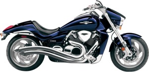 Speedster Swept Chrome Full Exhaust - For 06-21 Suzuki M109R Boulevard