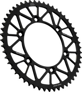 Black Aluminum Rear Sprocket - 52 Teeth 520 Pitch