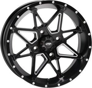 Tornado Black Machined Wheel 4/110 14X7 2+5