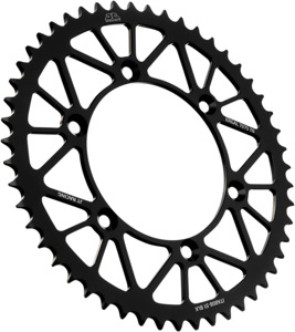 Black Aluminum Rear Sprocket - 51 Teeth 520 Pitch