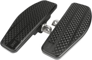 Mini Driver Floorboards - Black - For Harley w/ Male FootPeg Mounts