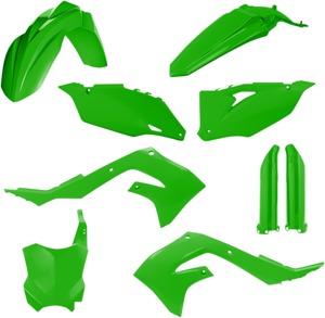 Full Plastic Kit - Green - Fits Many 19-23 Kawasaki 250/450/X