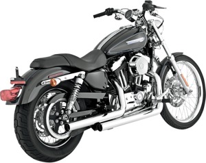 Straightshots Chrome Full Exhaust - For 04-13 Harley Sportster XL