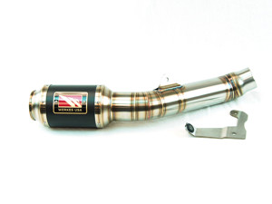 Black Center GP Race Slip On Exhaust - Kawasaki ZX6R