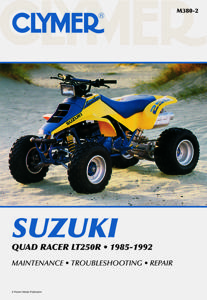 Shop Repair & Service Manual - Soft Cover - For 1985-1992 Suzuki LT250R Quad Racer