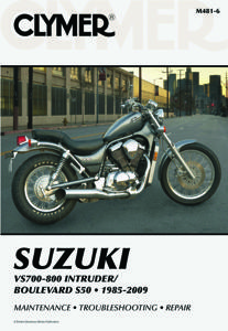 Shop Repair & Service Manual - Soft Cover - For 1985-2009 Suzuki VS700, VS750, VS800 & Boulevard S50