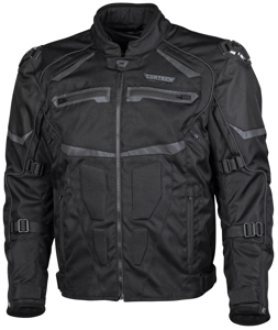 Hyper-Tec Armored Motorcycle Riding Jacket Black 3X-Large