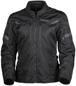 Men's Aero-Tec Armored Motorcycle Riding Jacket Black X-Large