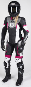 Women's Apex V1 RR Leather One-Piece Race Suit Rubine Large