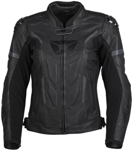 Men's Apex V1 Leather Armored Riding Jacket Black X-Large