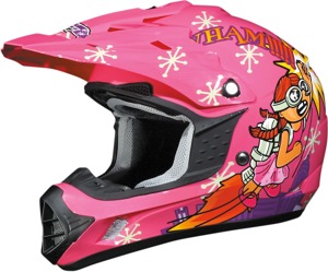 FX-17Y Full Face Offroad Helmet Multi/Pink Youth Small