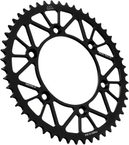 Black Aluminum Rear Sprocket - 51 Teeth 520 Pitch