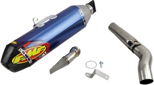 Blue Factory 4.1 RCT Slip On Exhaust w/Ti Mid Pipe - For 19-22 Kawasaki KX450 KX450X