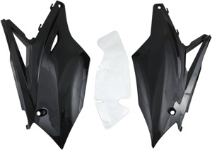 Side Number Plates for Kawasaki - Side Panels Kxf Bk