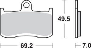 Sintered Brake Pads - 782Hs Sint Brake Pads Sbs