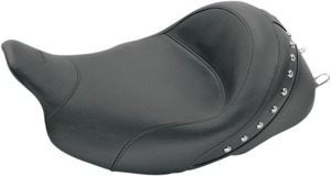 Studded Vinyl Solo Seat - For 08-20 Harley FLH FLTR