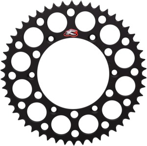 Rear Sprocket Grooved - Black 520-50 Teeth - For 91-22 Suzuki RM 125/250/ RMX250 RM-Z 250/450