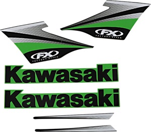 Factory Look Tank / Shroud Graphics - 2009 Style - For 09-12 Kawasaki KX250F KX450F