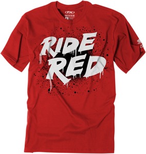 Youth Honda Splatter Tee - Honda Splatter Tee Red Ymd