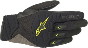 Shore Motorcycle Gloves Black/Yellow Small