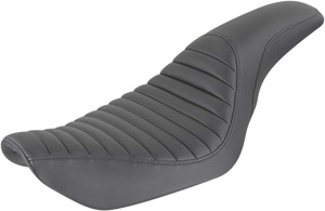 Profiler Tuck and Roll Leather 2-Up Seat Black Gel Lowest - For 96-03 FXD