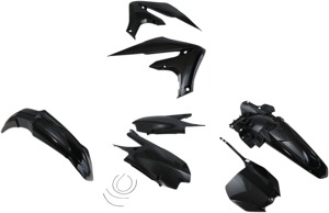 Black Plastic Kit - Fits 19-23 YZ250F, 18-22 YZ450F